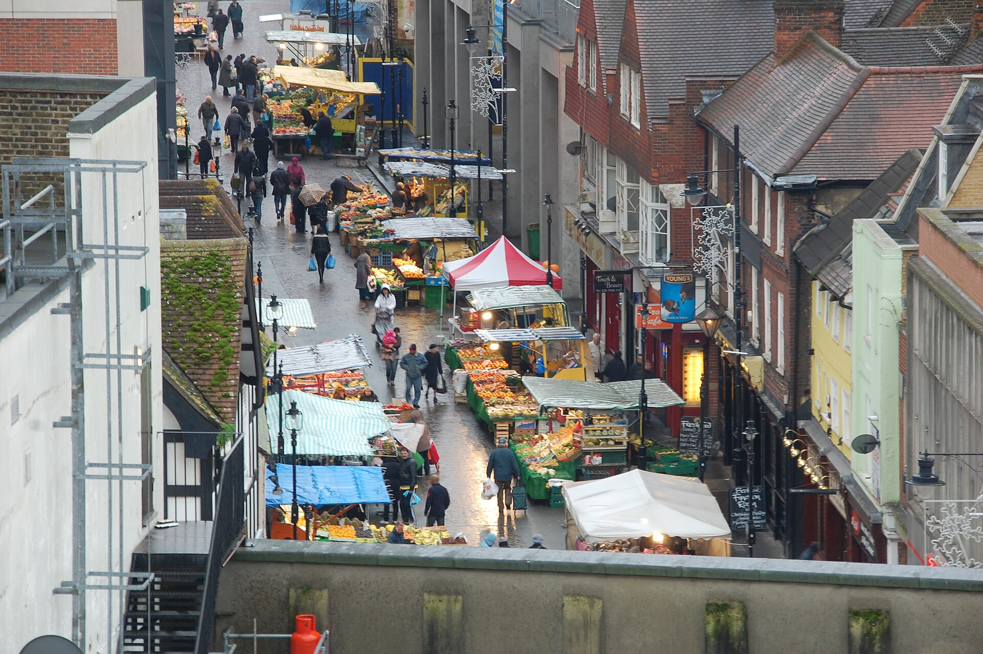 Surrey Street Market in central Croydon